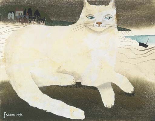 Mary Fedden, Cat along the shore