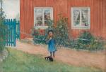 Carl Larsson, Brita, Cat and&nbsp;Sandwich