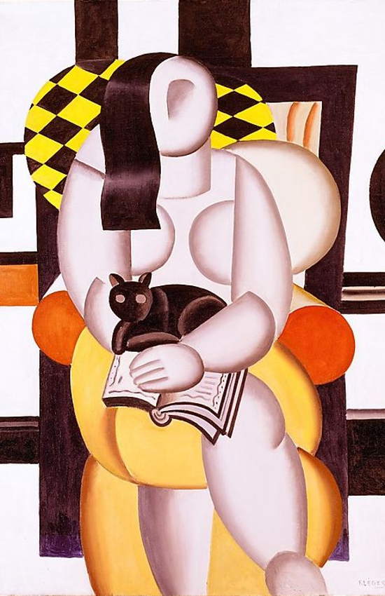 Fernand Léger. Woman Reading with a Cat, 1921