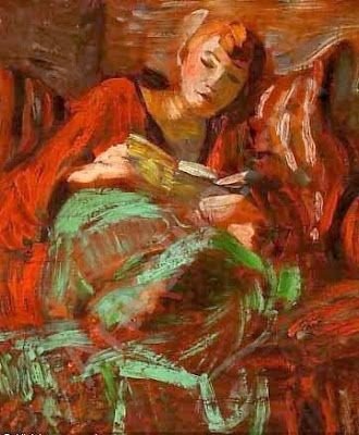 Isaac Grunewald, Woman Reading
