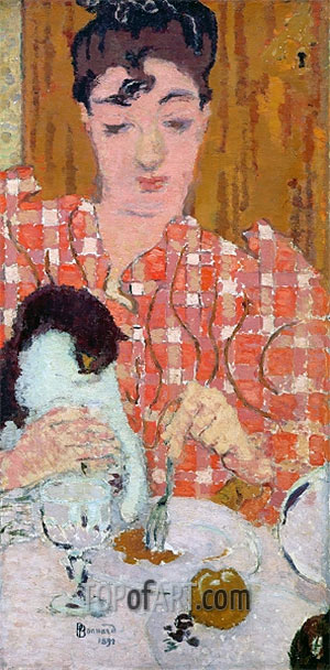 The Checkered Blouse, Pierre Bonnard, 1892