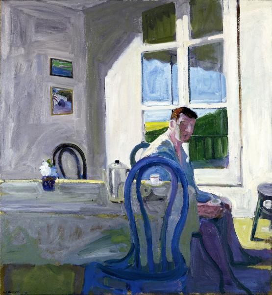 Paul Wonner, Model Drinking Coffee, 1964