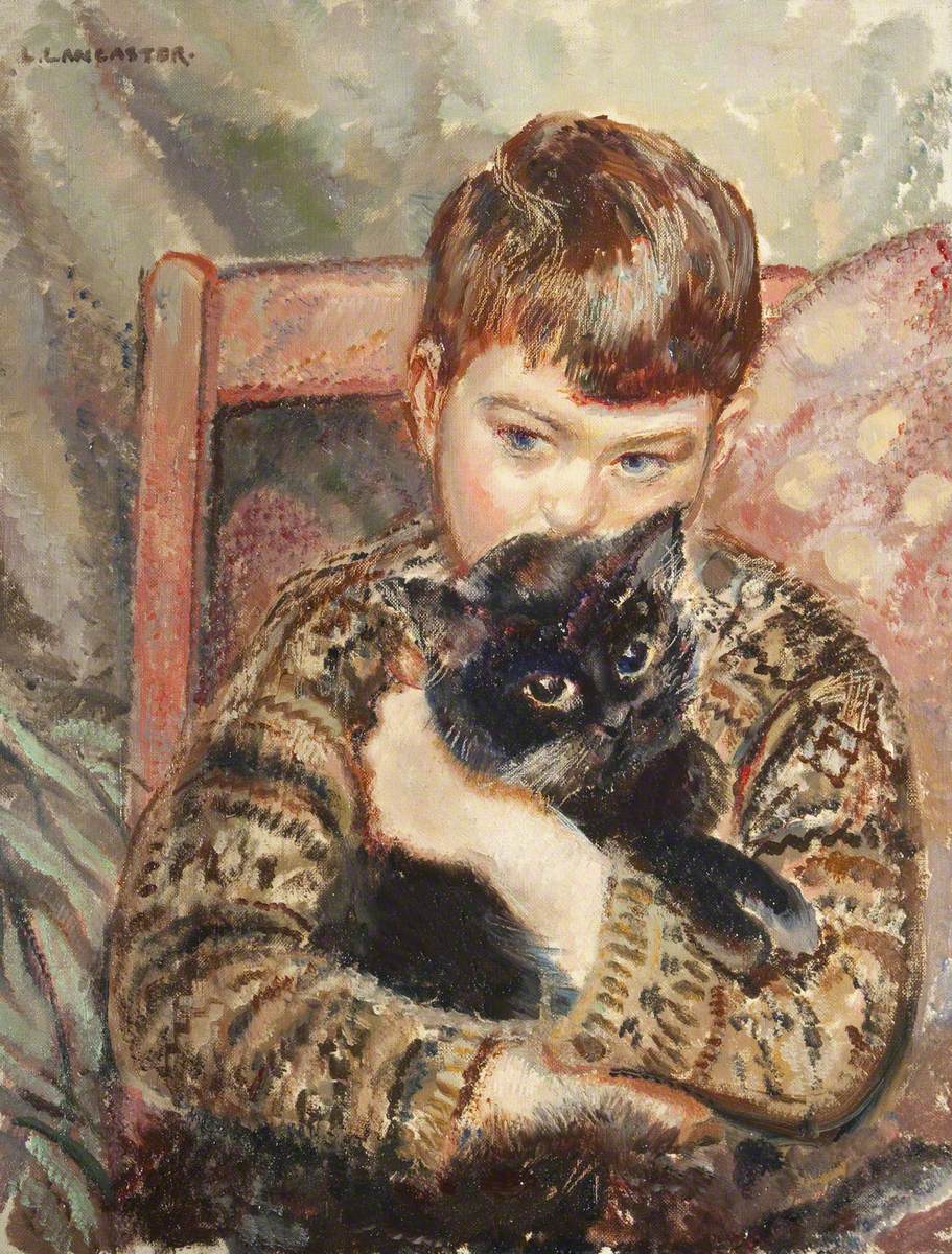 Lancaster, Lilian, c.1887-1973; The Boy and the Cat