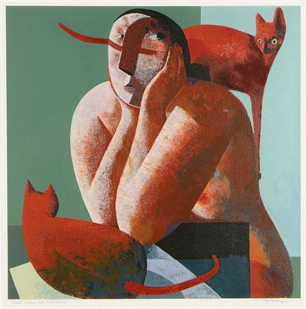 2-Two-Cats-and-a-Woman-Peter-Harskamp