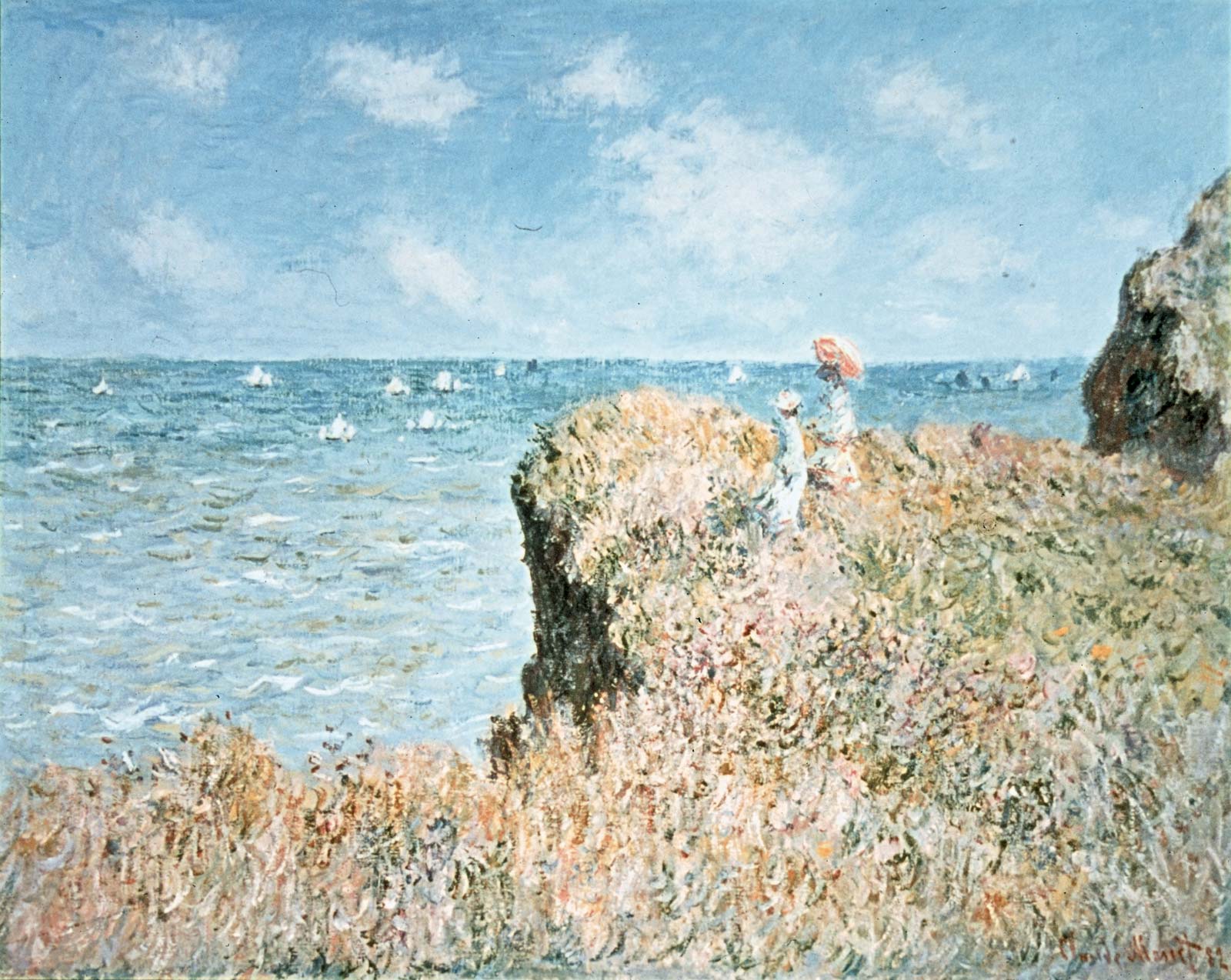 Claude Monet, The Beach at Sainte-Adresse