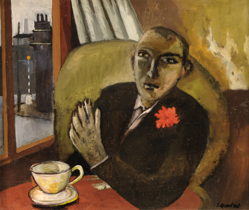 Simon Quadrat Man Drinking Tea