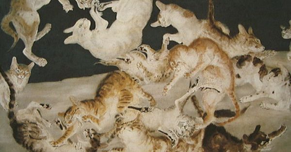 Cat Fight, Leonard Tsuguharu Foujita