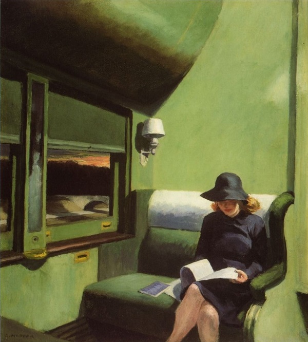 COMPARTMENT C, CAR 293 (1938) BY EDWARD HOPPER