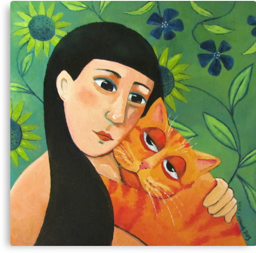 Orange cat, vicky mount