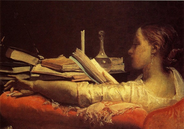 READING (CLARA) (CIRCA 1865) FEDERICO FARUFFINI