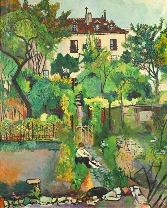 Suzanne Valadon, The Gardens at Cortot Street, Montmartre, 1916