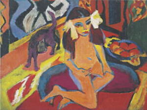 Ernst Ludwig Kirchner, Girl with Cat