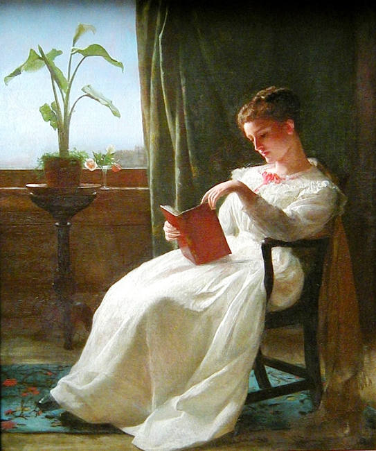 George Cochran Lambdin, Girl Reading