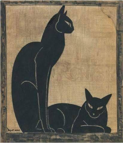 Two Black Cats, by Jacques Lehmann Nam