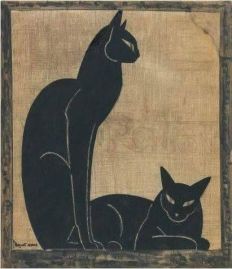 Two Black Cats, by Jacques Lehmann Nam