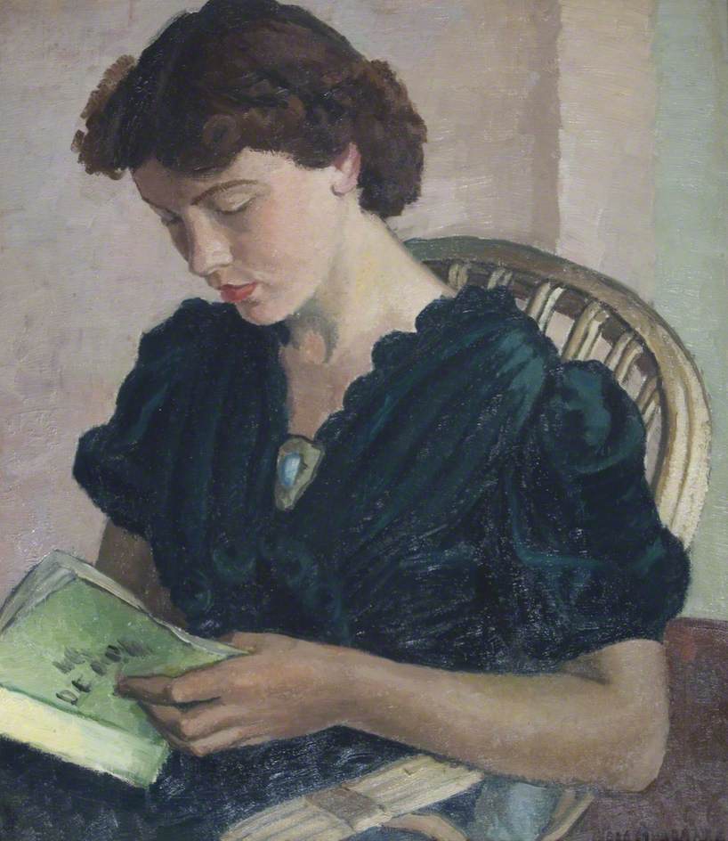 Alabaster, Vera, 1889-1964; Girl Reading