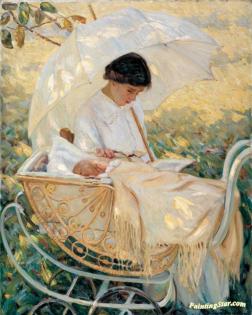 Young Mother in the Garden, Mary Cassatt