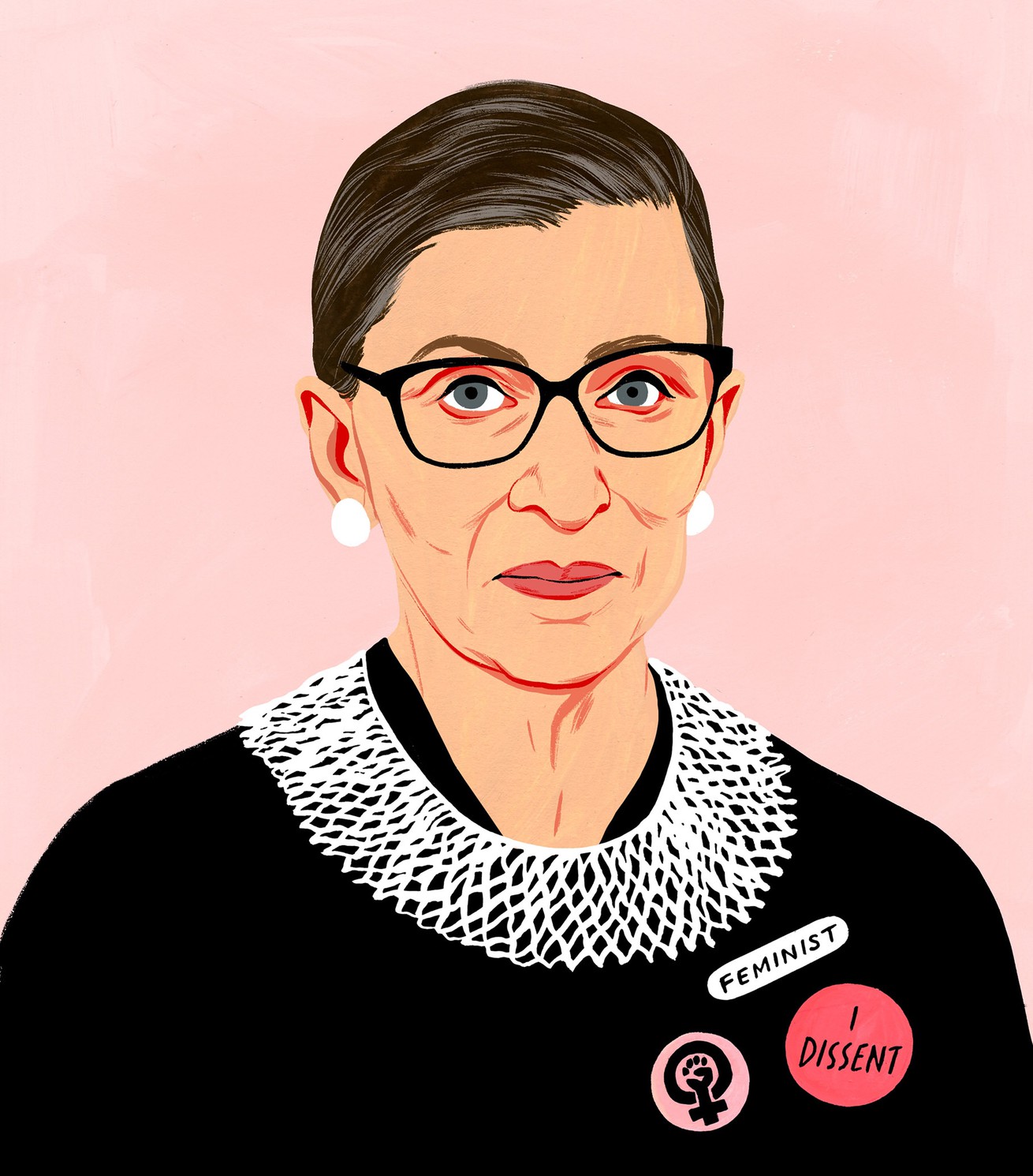 Ruth Bader Ginsburg, by Bijou Karman
