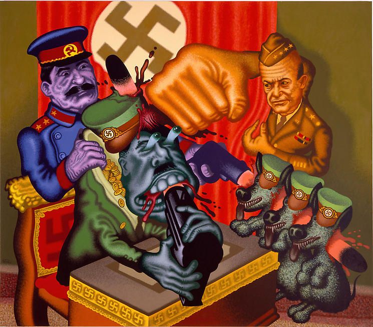 Hitler's Bunker, Peter Saul
