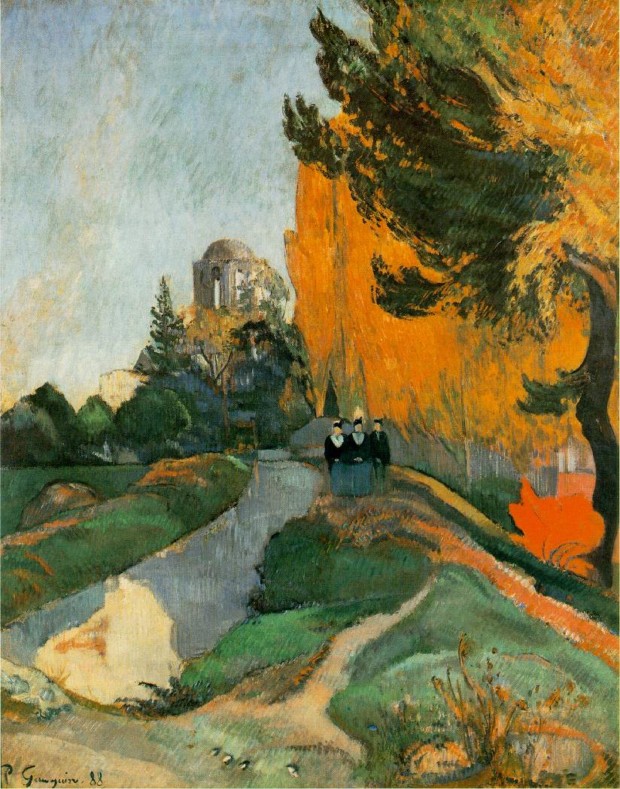 Paul Gauguin, Landscape in Arles near the Alyscamps, 1888