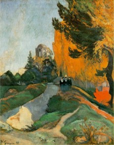 Paul Gauguin, Landscape in Arles near the Alyscamps, 1888
