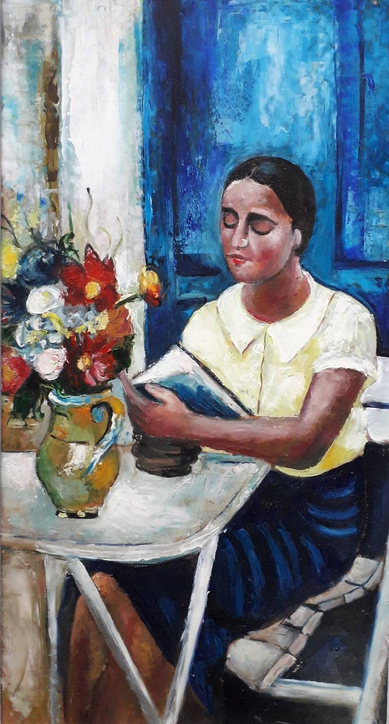 Woman Reading, by Rada Vucinic