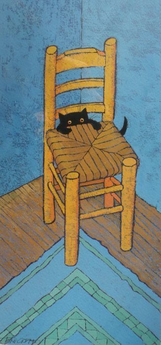 Le Chat Van Gogh by Toni Goffe