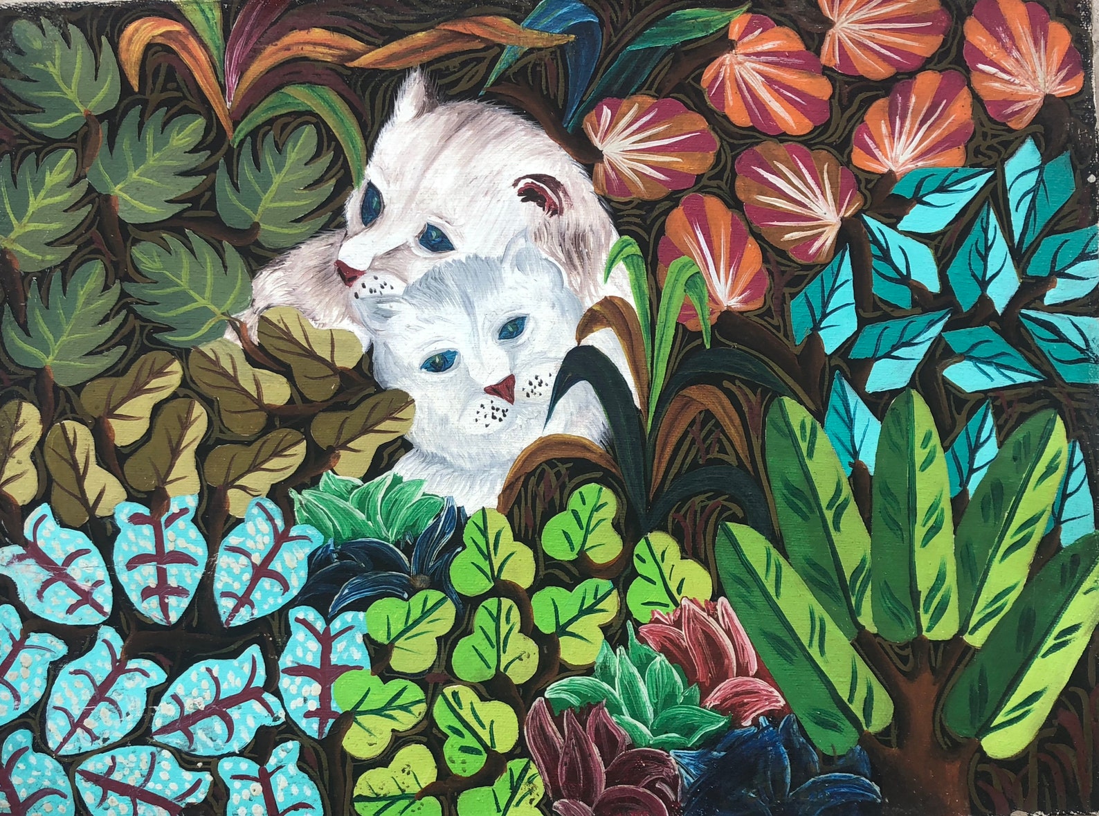 Raymond Lafaille, Two White Cats