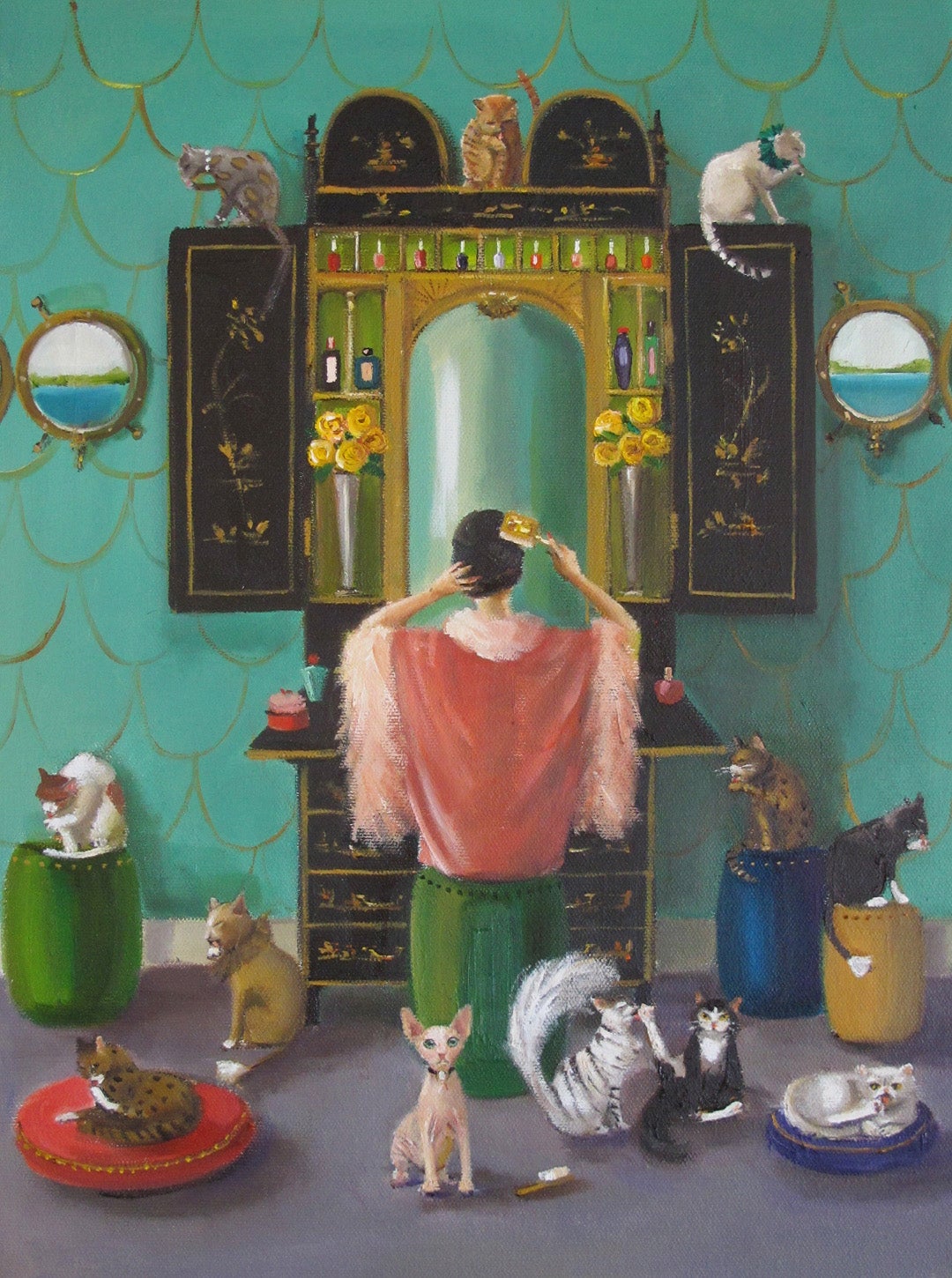 Miss Mink The Cat Countess. Lesson One, Janet Hill