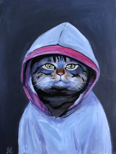 Kateryna Zavadska, Cool cat painting