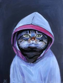 Kateryna Zavadska, Cool cat painting
