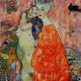 Girlfriends-1916-1917, Gustav Klimt