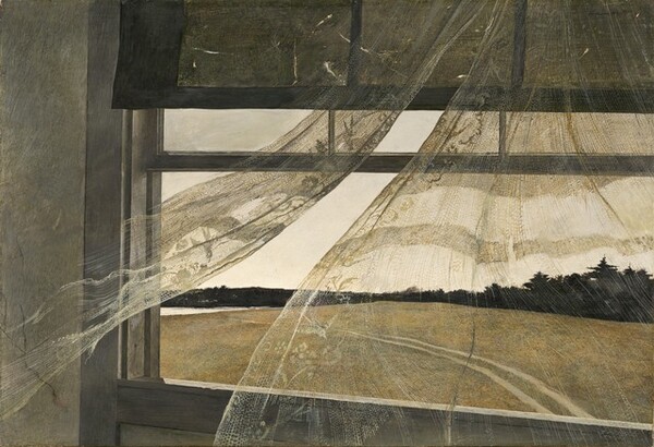 Wind from the sea, Andrew Wyeth, 1947