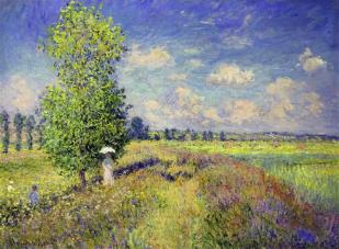 the-summer-poppy-field Claude Monet