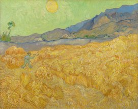 Wheat field with a reaper, Vincent Van Gogh