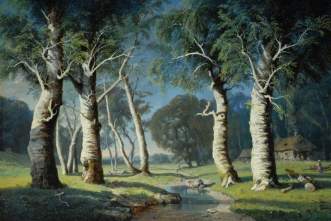 Bowes, Josephine, 1825-1874; Study of Birch Trees