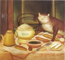 Still-Life-with-Green-soup-Fernando-Botero-1972