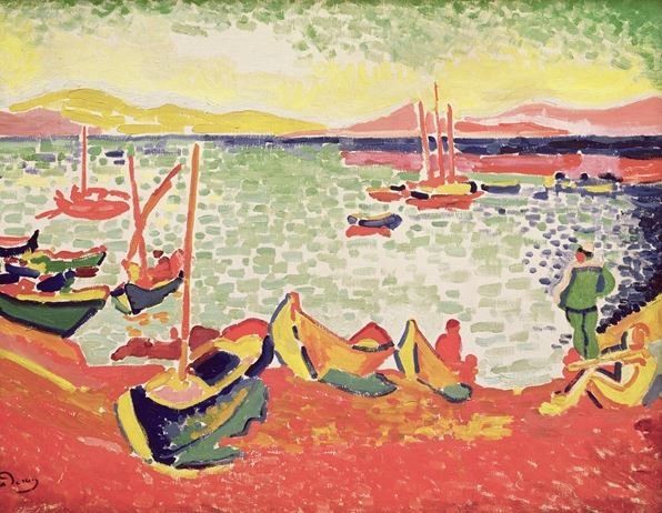 Boats in the Harbour at Collioure, 1905 (oil on canvas), Andre Derain