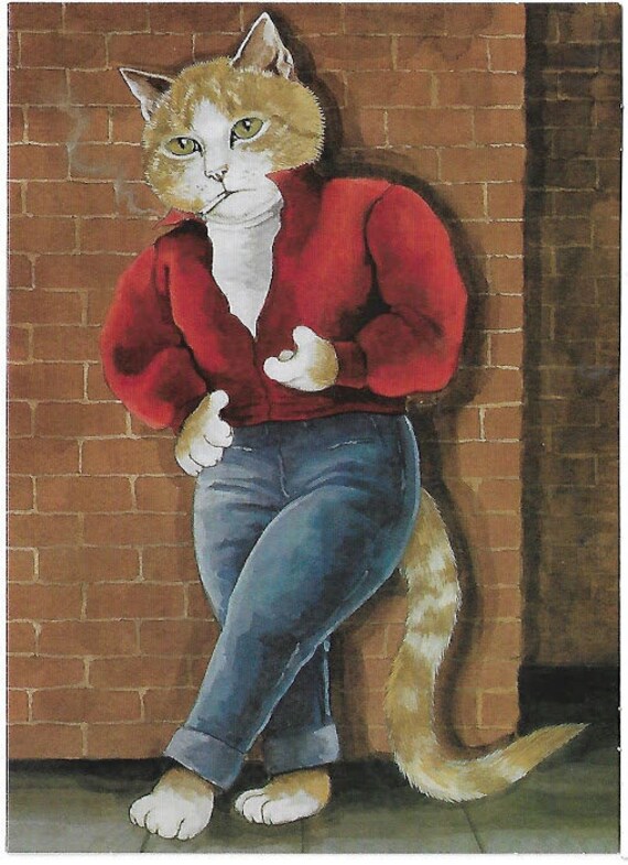 Cat James Dean in Rebel Without A Cause, by Susan Herbert