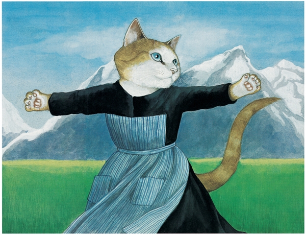 Cat Julie Andrews in Sound of Music, Susan Herbert