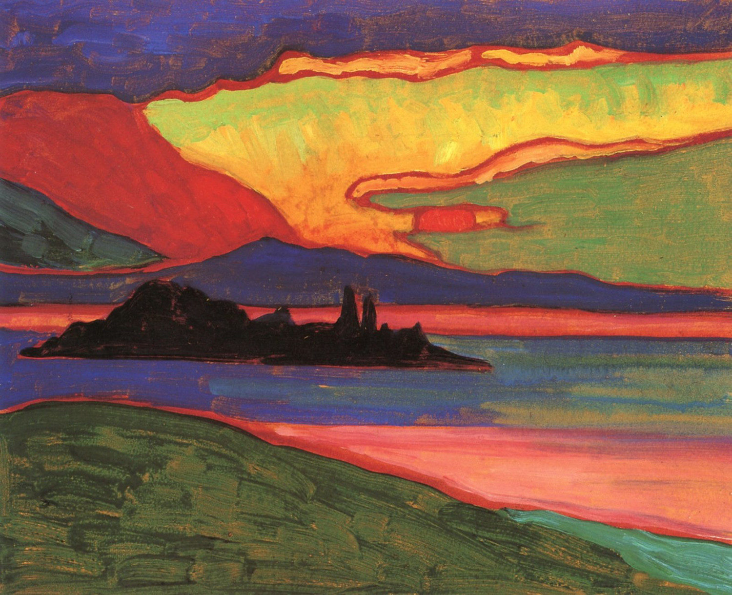 gabriele-munter_sunset-over-staffelsee_1908-1911_aware_women-artists_artistes-femmes-1500x1219