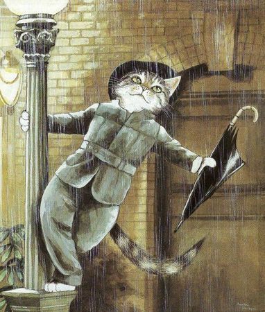 Gene Kelly Cat in Singing In The Rain