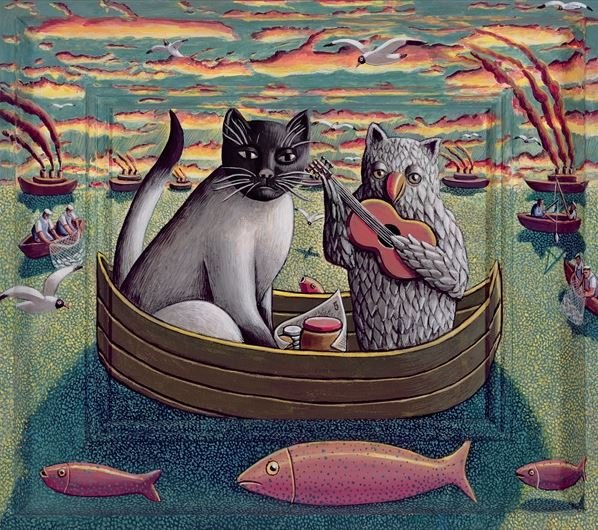 The Owl and the Pussycat, 2009 by P J Crook