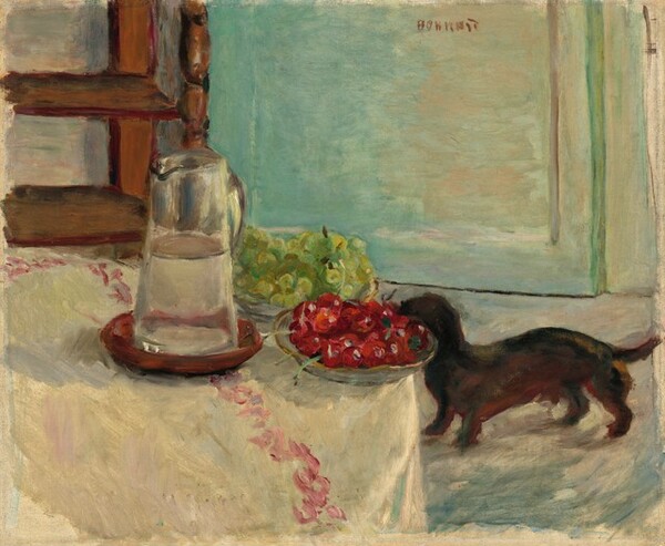 Pierre Bonnard, Still life with dog