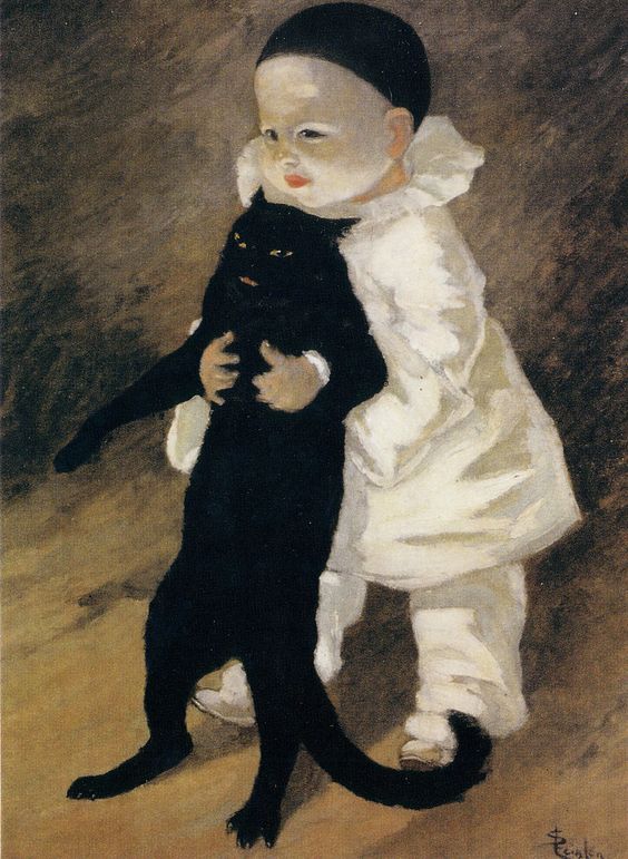 Théophile Steinlen, Pierriot et le chat