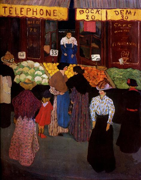 at-the-market-1895. Felix Vallotton