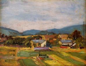 Egon Schiele - Landschaft in Niederösterreich
