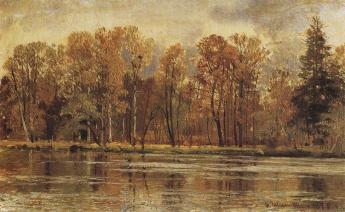 golden-autumn-1888, by Ivan Shishkin, Russian