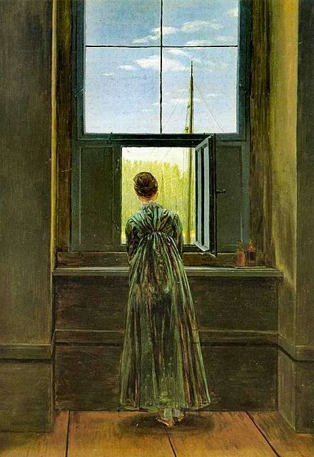 Caspar_David_Friedrich, Woman at a Window, 1822