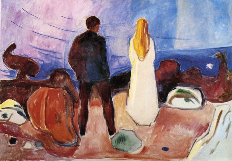 the-lonely-ones-1935, edvard Munch